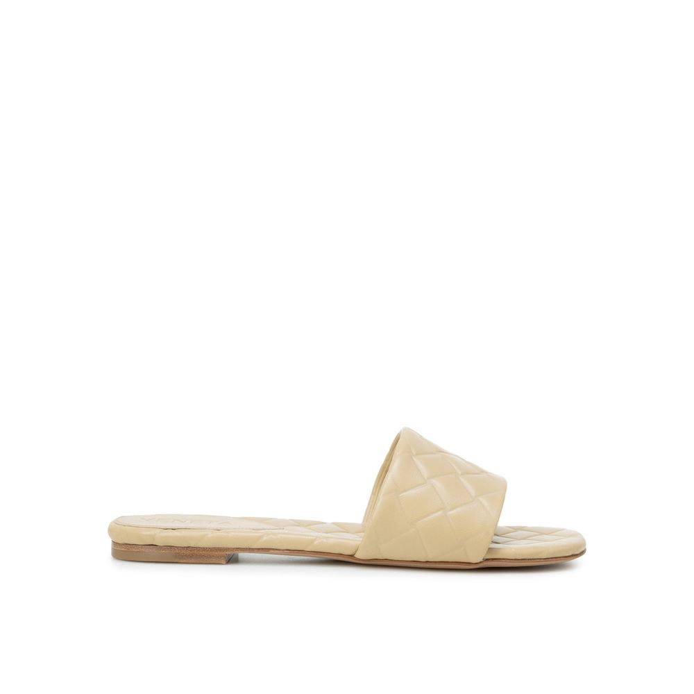 Bottega Veneta Beige Lamb Leather Sandals