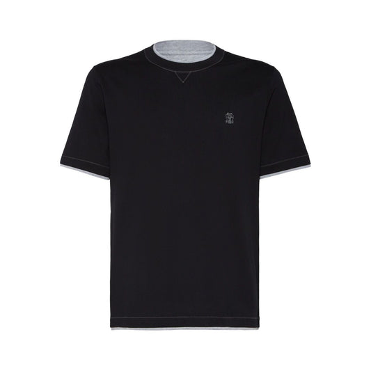 Brunello Cucinelli Contrast-stitching T-shirt Topwear