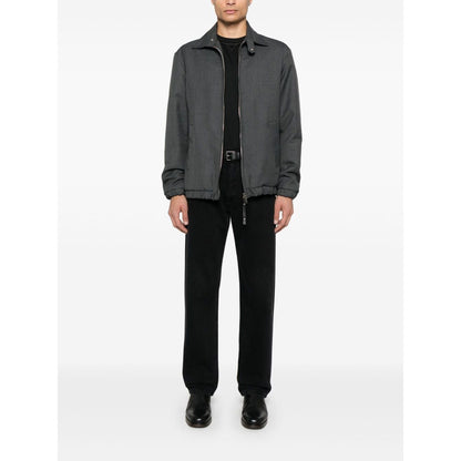 Brunello Cucinelli Crew neck T-shirt in cotton jersey with logo and faux layering Topwear