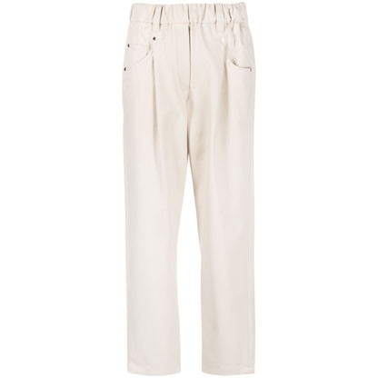 Brunello Cucinelli Elasticated straight-leg trousers Trousers