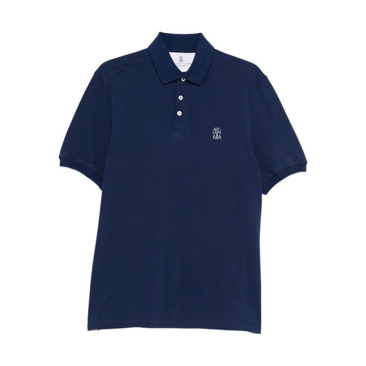 Brunello Cucinelli Logo-print polo shirt Topwear
