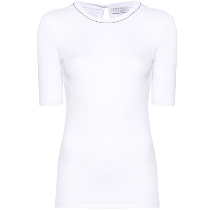 Brunello Cucinelli T-shirts and Polos White Topwear