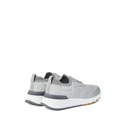 Brunello Cucinelli Techno cotton knit runners Sneakers