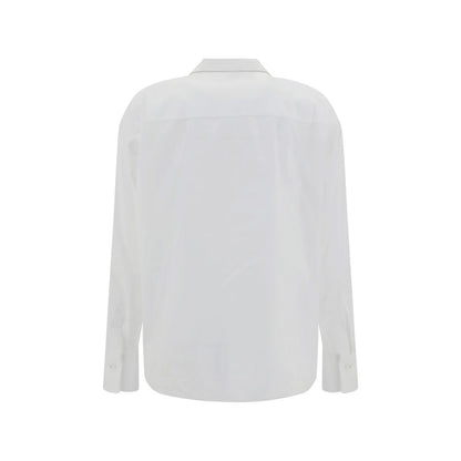 Brunello Cucinelli White Cotton Dress Shirt