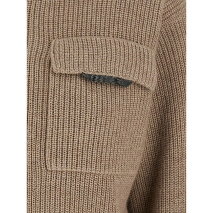 Brunello Cucinelli Zip-up ribbed cardigan Topwear