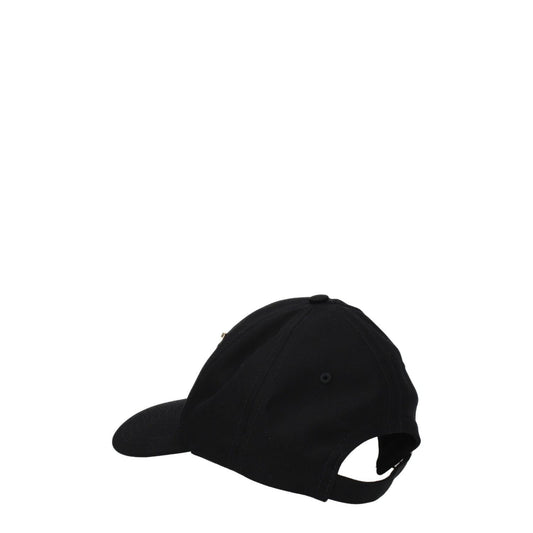 Burberry Black Cotton Caps (Baseball Hat) BU-8547395666185-XS