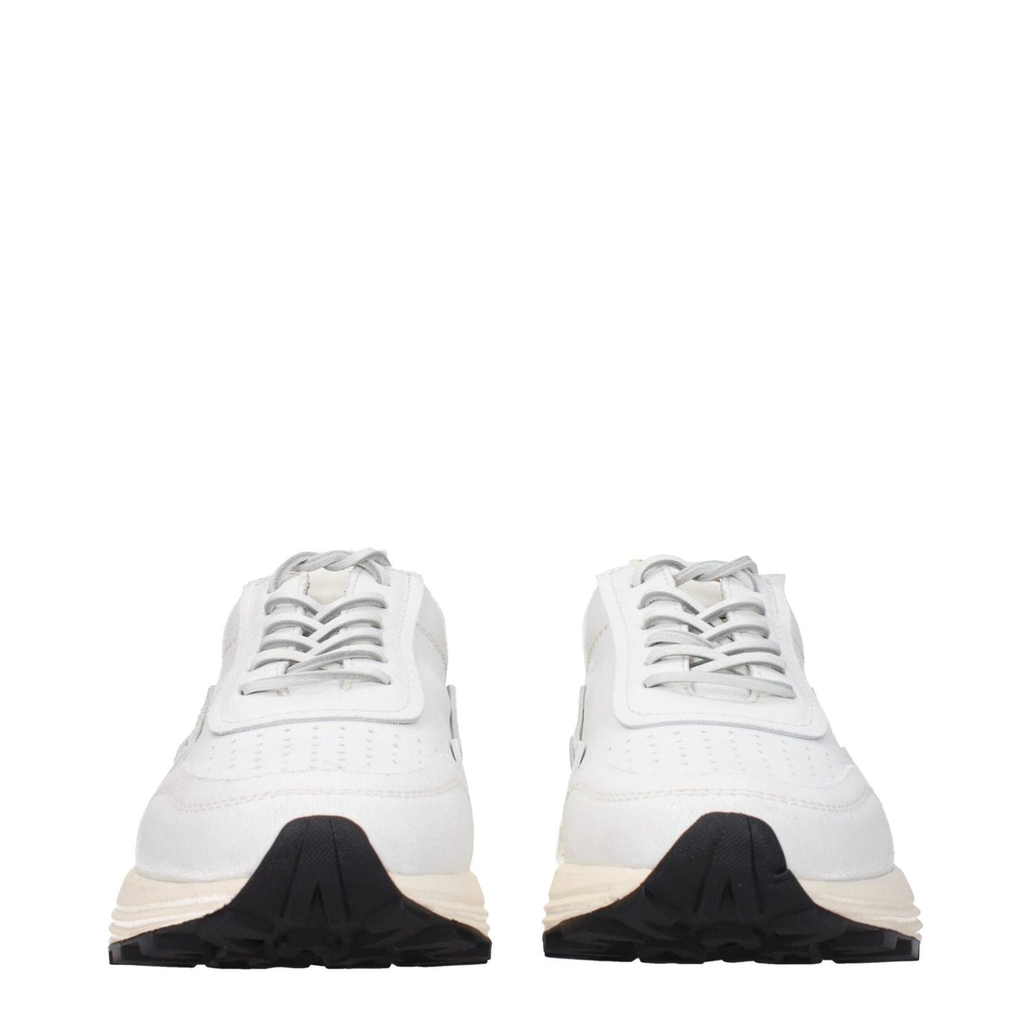 Buttero White Leather Chunky Sneakers BU-9288756592905-EU39/US6