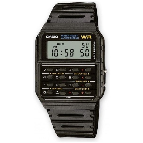 CASIO VINTAGE Mod. CALCULATOR EDGY COLLECTION - BLACK CA-53W-1Z
