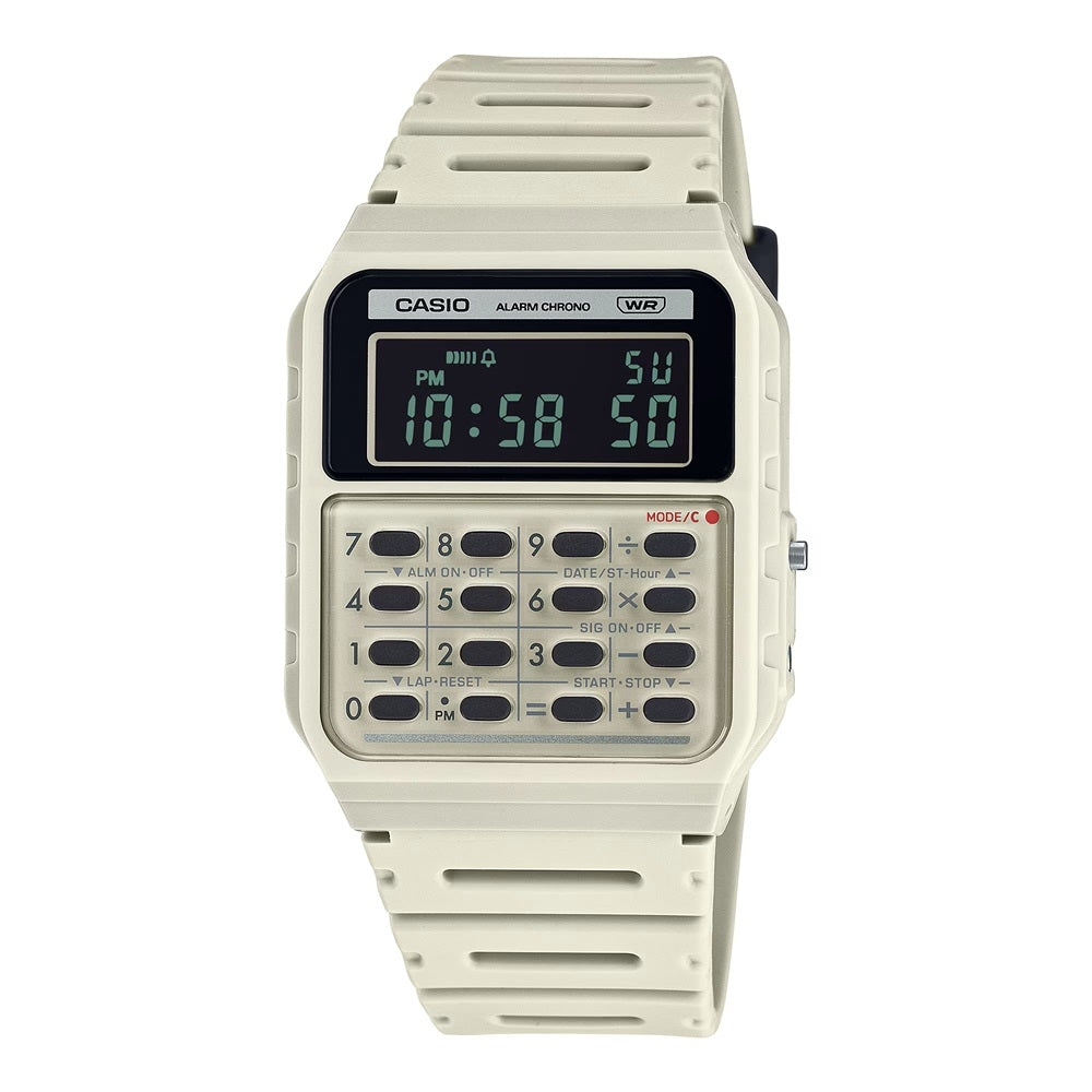 CASIO VINTAGE Mod. CALCULATOR EDGY COLLECTION - CREAM CA-53WB-8BEF