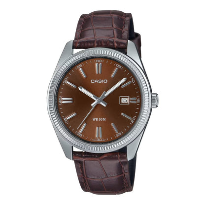CASIO COLLECTION Mod. DATE. LEATHER - BRONZE WATCHES