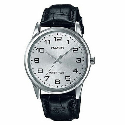 CASIO COLLECTION Mod. ONLY TIME. LEATHER - SILVER