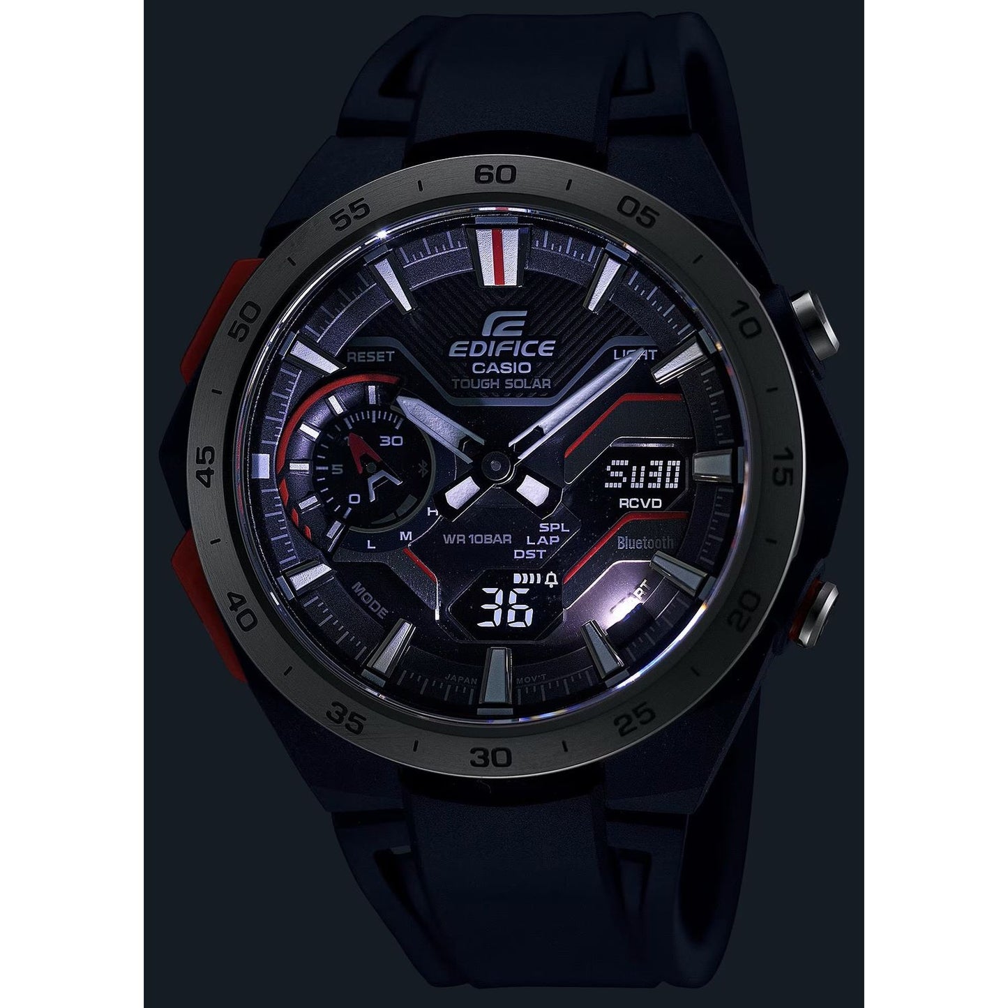 CASIO EDIFICE Mod. WINDFLOW - F1 Chronograph. Tough Solar. ECB-2200P-1AEF