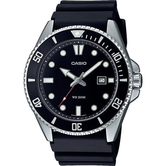 CASIO SPORT Mod. DIVER DATE 200M - BLACK Gent,READY STOCKED WATCHES,Wristwatch CASIO EU MDV-107-1A1VEF