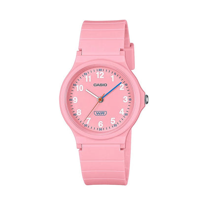 CASIO EU WATCHES Mod. LQ-24B-4BEF pink wristwatch with round face and pink band