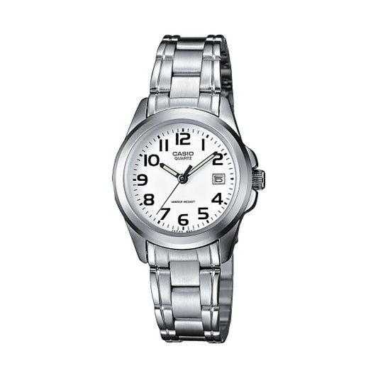 CASIO EU WATCHES Mod. LTP-1259PD-7BEG women's quartz wristwatch with metal case and SS bracelet in official packaging