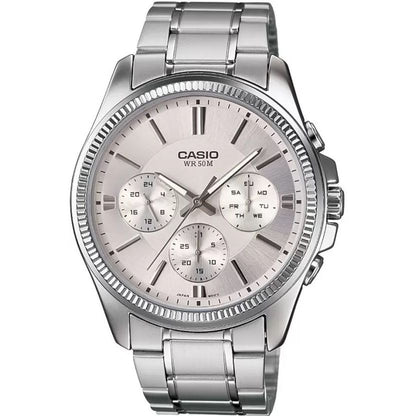 CASIO Mod. DAY DATE MULTIFUNCTION - ARGENT
