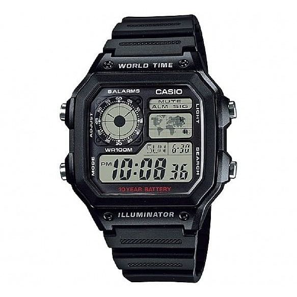 CASIO SPORT Mod. DIVER - WORLD TIME ILLUMINATOR 5 ALARMS - FUTURE CLASSIC COLLECTION - BLACK