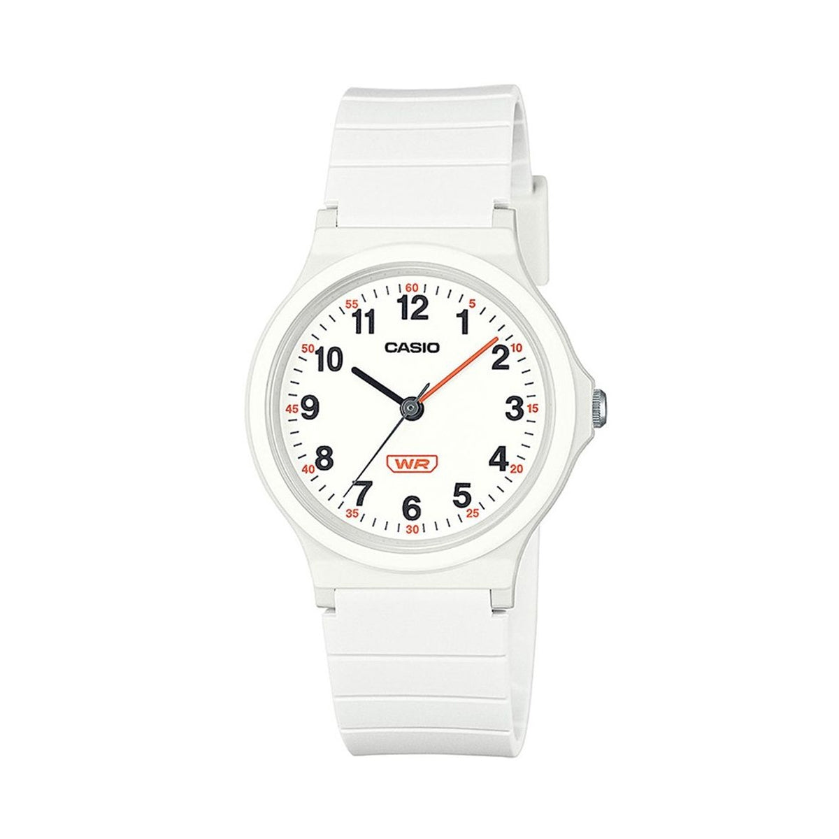 CASIO TIMELESS COLLECTION Mod. POP - BIO RESIN STRAP - WHITE wristwatch, 31mm case, quartz movement, water-resistant, designed for ladies.