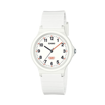 CASIO TIMELESS COLLECTION Mod. POP - BIO RESIN STRAP - WHITE wristwatch, 31mm case, quartz movement, water-resistant, designed for ladies.