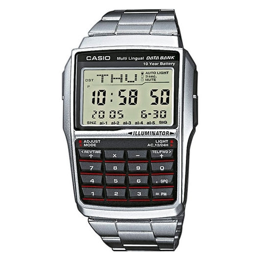 CASIO VINTAGE Mod. DATABANK CALCULATOR - SILVER WATCHES
