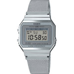 CASIO VINTAGE Mod. ICONIC SLIM DESIGN - SILVER MESH A700WEM-7AEF
