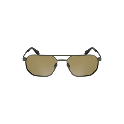 Calvin Klein Bronze Metal Men Sunglass with sleek design and bold square lenses, perfect for a trend-setting look.