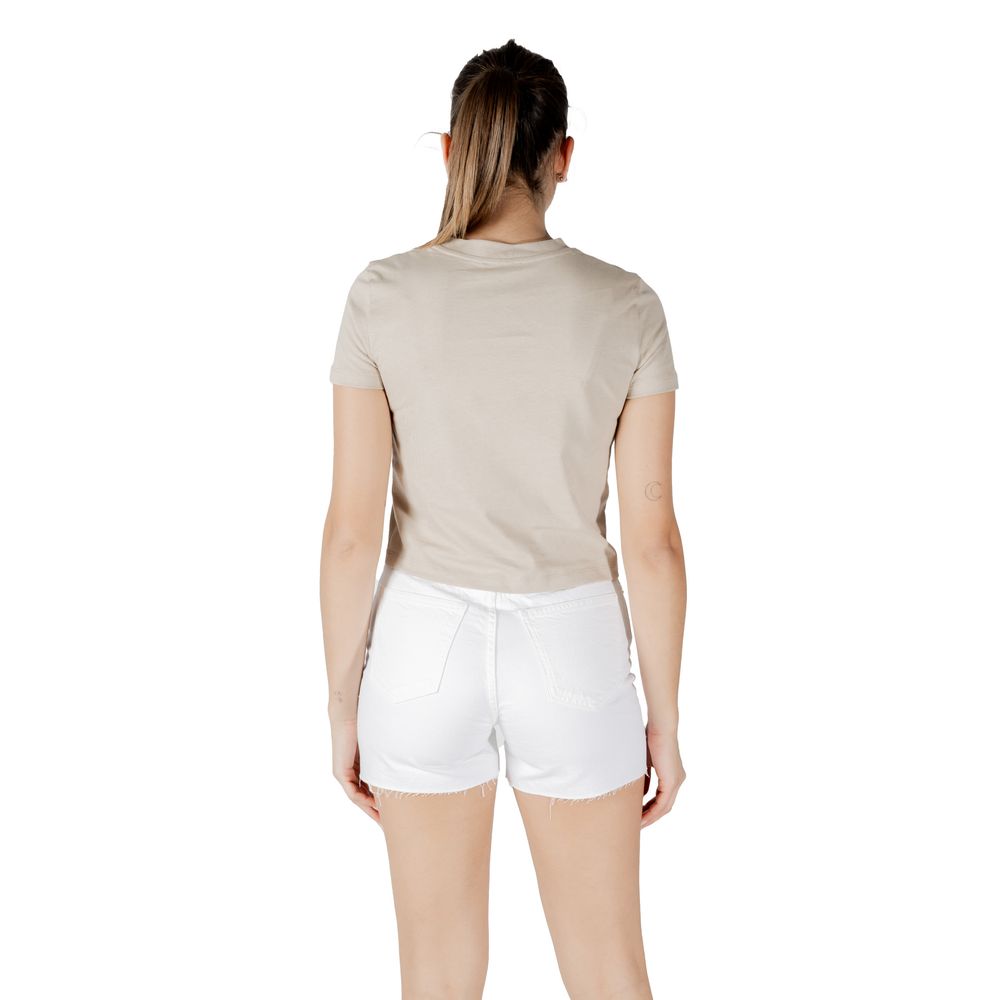 Calvin Klein Jeans Beige Recycled Cotton T-Shirt