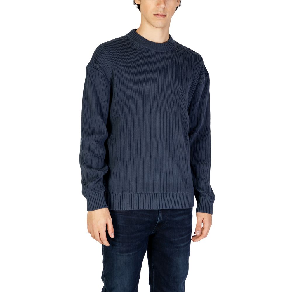 Calvin Klein Jeans Blue Cotton Sweatshirt