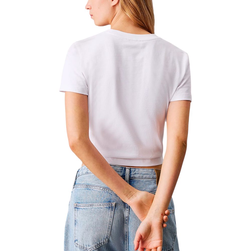 Calvin Klein Jeans White Recycled Cotton Sportswear