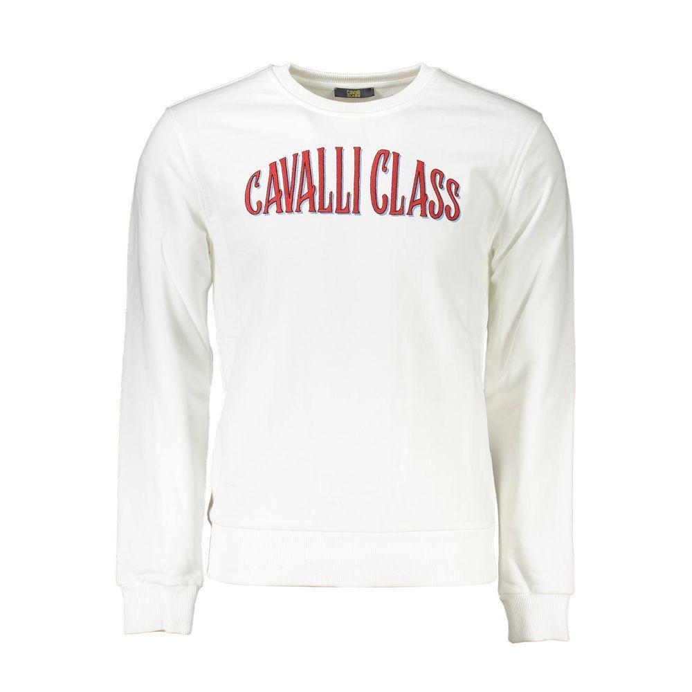 Cavalli Class White Cotton Sweater CA-21281-S