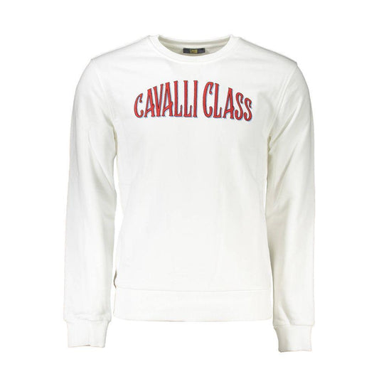 Cavalli Class White Cotton Sweater CA-21281-S