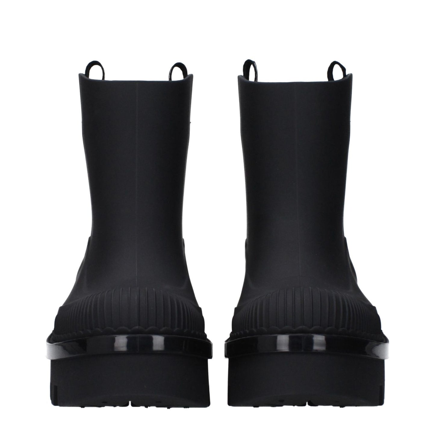 Chloé Black Cotton Ankle Boots