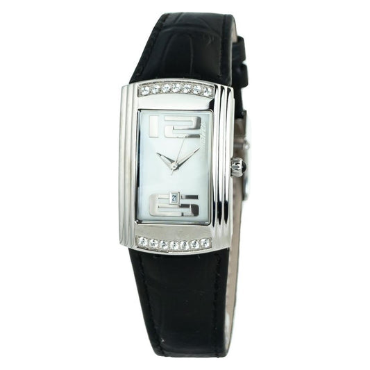Chronotech Black Leather Watch 1728,67434610848,Black,Chronotech,New with tags,Watches for Women - Watches,Women Chronotech CHCT7017L03SAC