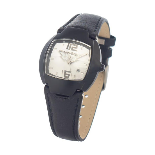 Chronotech Black Leather Watch 1728,Black,Chronotech,New with tags,Watches for Women - Watches,Women Chronotech CHCT7305L05AC