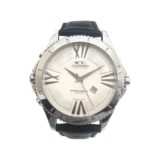 Chronotech Black Leather Watch 1728,Black,Chronotech,Men,New with tags,Watches for Men - Watches Chronotech CHCT7636M01AC