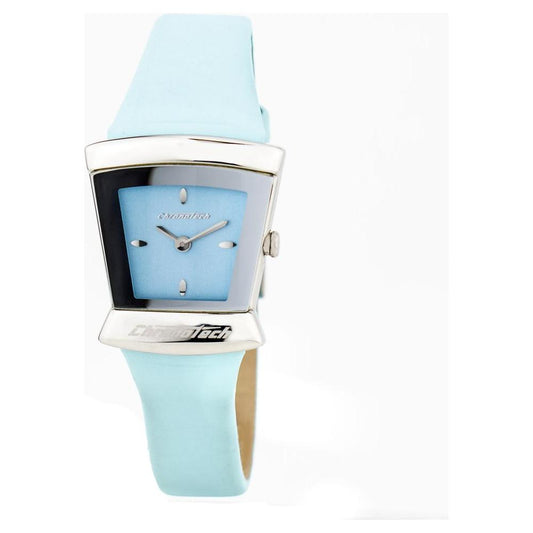 Chronotech Blue Leather Watch 1728,Blue,Chronotech,New with tags,Watches for Women - Watches,Women Chronotech CHCT7355L02AC