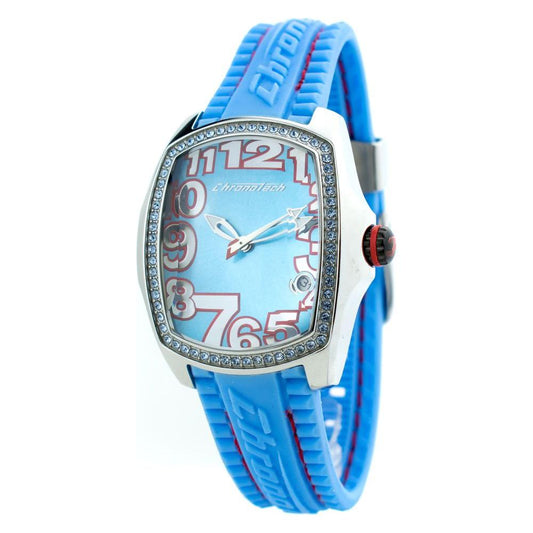 Chronotech Blue Rubber Watch 1728,Blue,Chronotech,New with tags,Watches for Women - Watches,Women Chronotech CHCT7016LS13AC