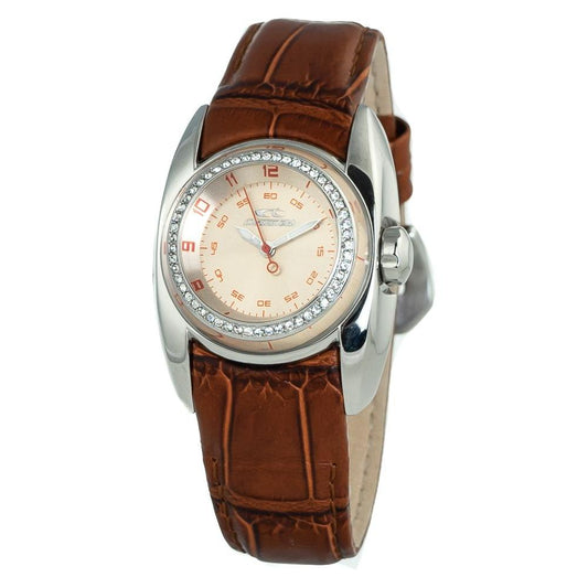 Chronotech Brown Leather Watch 1728,67434610848,Brown,Chronotech,New with tags,Watches,Watches for Women - Watches,Women Chronotech CHCT7704LS06AC