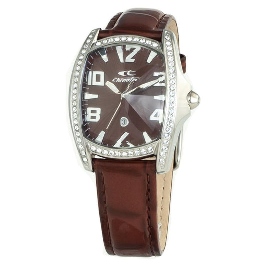 Chronotech Brown Leather Watch 1728,67434610848,Brown,Chronotech,New with tags,Watches for Women - Watches,Women Chronotech CHCT7988LS63AC