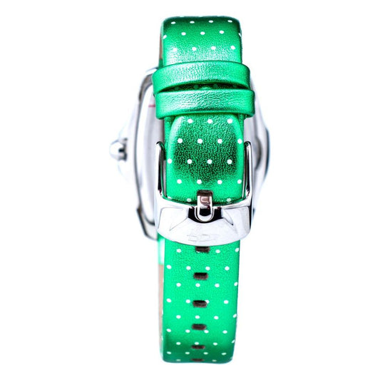 Chronotech Green Leather Watch 1728,Chronotech,Green,New with tags,Watches for Women - Watches,Women Chronotech CHCT7896LS45AC