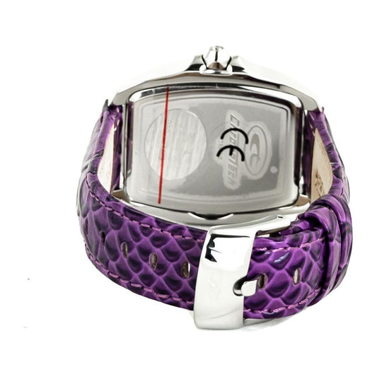 Chronotech Purple Leather Watch 1728,Chronotech,New with tags,Purple,Watches for Women - Watches,Women Chronotech CHCT7896LS104AC