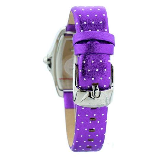 Chronotech Purple Leather Watch 1728,Chronotech,New with tags,Purple,Watches for Women - Watches,Women Chronotech CHCT7896LS43AC