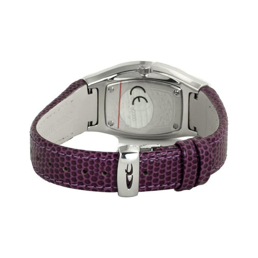 Chronotech Purple Leather Watch 1728,Chronotech,New with tags,Purple,Watches for Women - Watches,Women Chronotech CHCT7932AL89AC