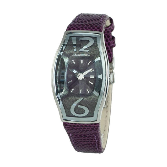 Chronotech Purple Leather Watch 1728,Chronotech,New with tags,Purple,Watches for Women - Watches,Women Chronotech CHCT7932AL89AC