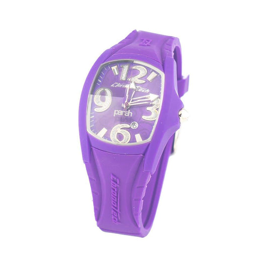 Chronotech Purple Rubber Watch 1728,Chronotech,New with tags,Purple,Watches for Women - Watches,Women Chronotech CHCT7134L11AC