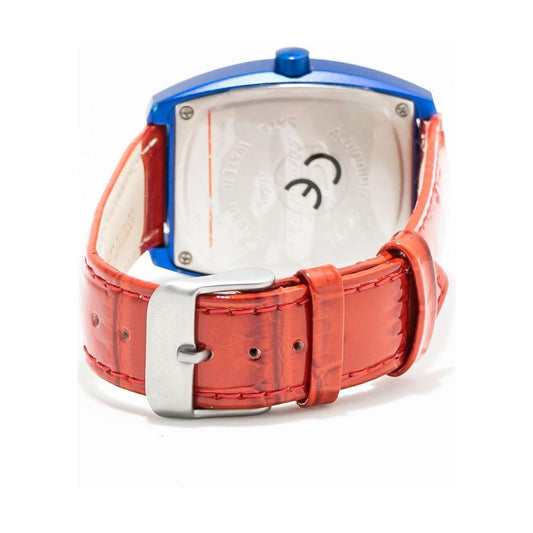 Chronotech Red Leather Watch 1728,Chronotech,New with tags,Red,Watches for Women - Watches,Women Chronotech CHCT2050L05AC