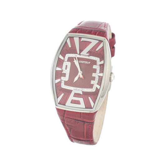 Chronotech Red Leather Watch 1728,Chronotech,New with tags,Red,Watches for Women - Watches,Women Chronotech CHCT7019LS08AC
