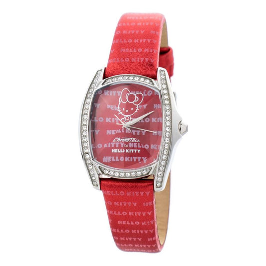 Chronotech Red Leather Watch 1728,Chronotech,New with tags,Red,Watches for Women - Watches,Women Chronotech CHCT7094SS28AC