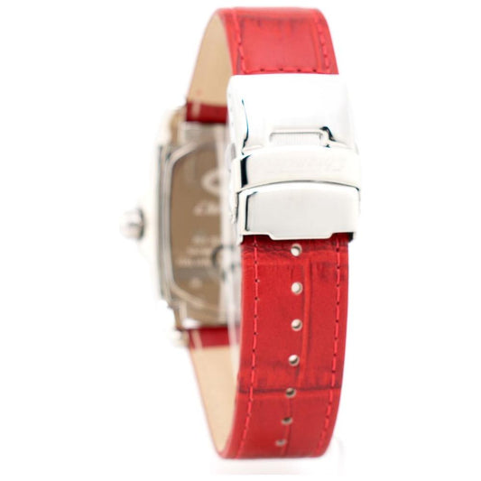 Chronotech Red Leather Watch 1728,Chronotech,New with tags,Red,Watches for Women - Watches,Women Chronotech CHCT7274M01AC