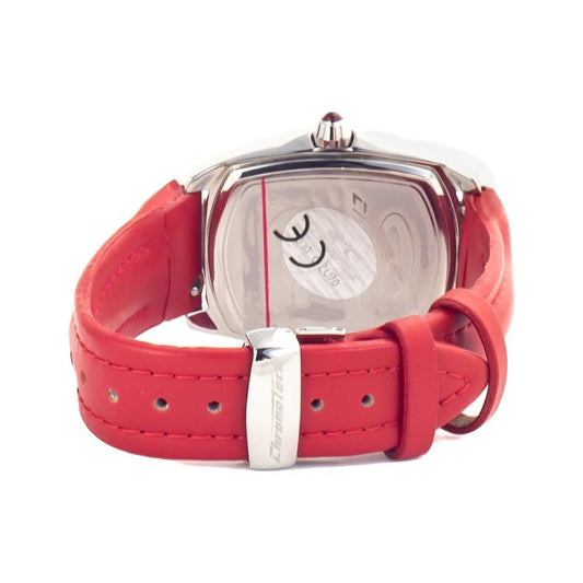 Chronotech Red Leather Watch 1728,Chronotech,New with tags,Red,Watches for Women - Watches,Women Chronotech CHCT7588L04AC